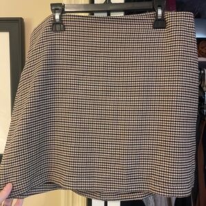 Copper Key Plaid Skirt